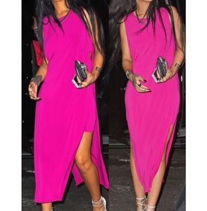 (HP!) Helmut Lang Faint High Slit Jersey Dress new